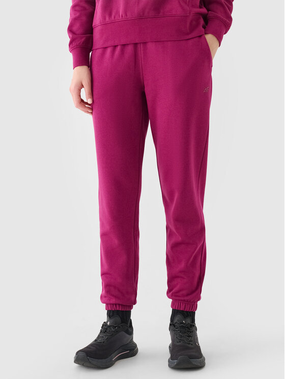 4F 4F Παντελόνι φόρμας NOS Μωβ Regular Fit