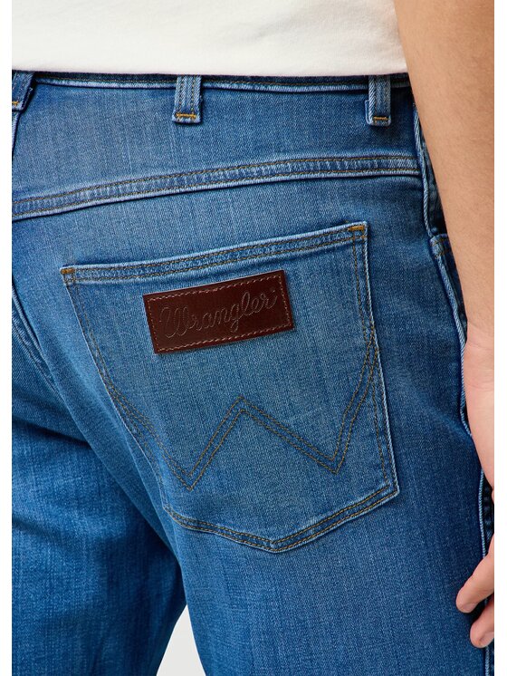 Wrangler Wrangler Jeansy RIVER Niebieski Straight Fit