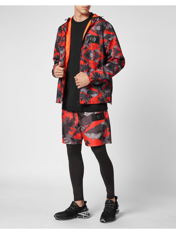 Plein Sport Plein Sport Giacca a vento 7339 Arancione Regular Fit