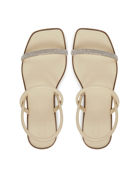 ONLY Shoes ONLY Shoes Sandály Onlmilan-2 Bling 15319582 Écru