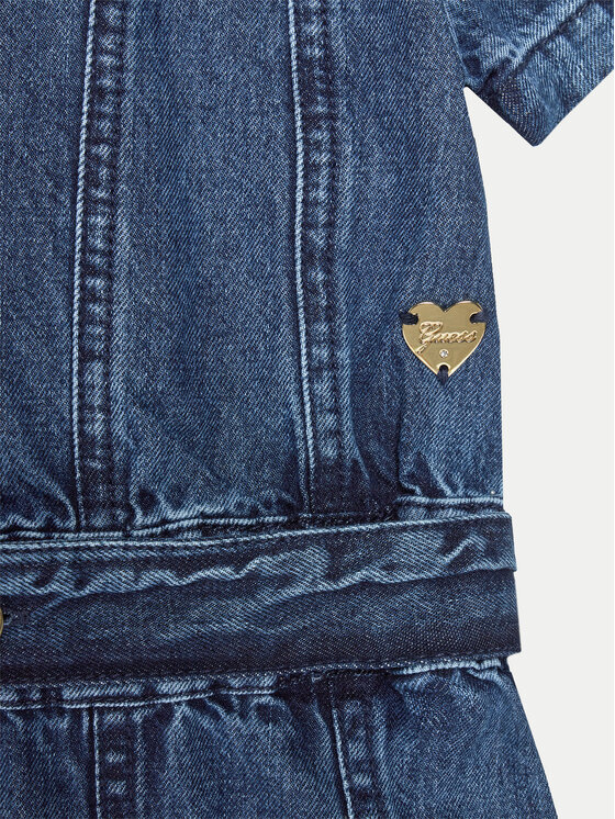 Guess Guess Každodenné šaty J5RK33 D4EU0 Tmavomodrá Regular Fit