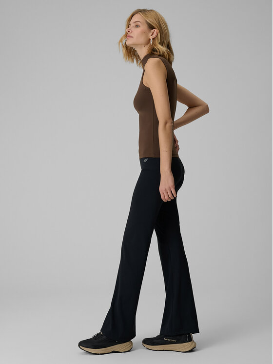 4F 4F Legginsy SPORT OFFICE Czarny Slim Fit