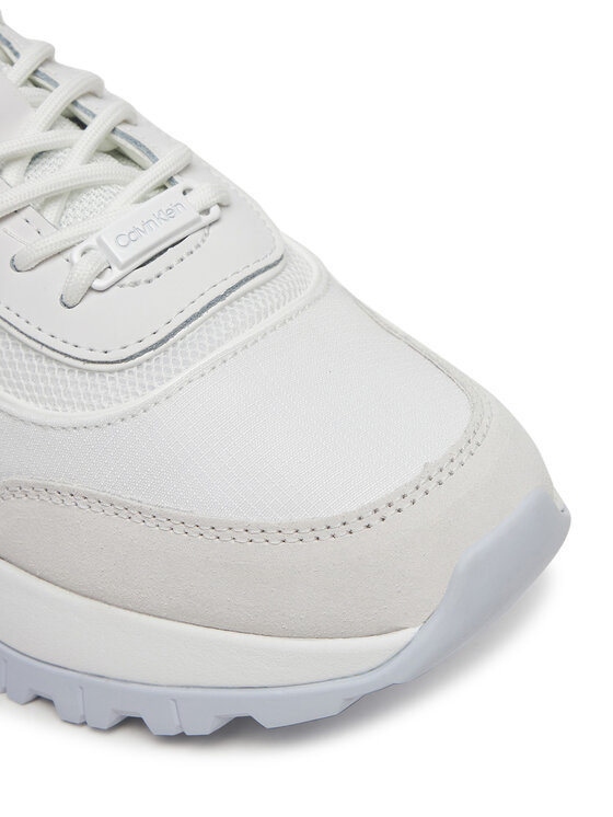 Calvin Klein Calvin Klein Sneakersy Runner Lace Up Mesh Mix HW0HW02487 Biela