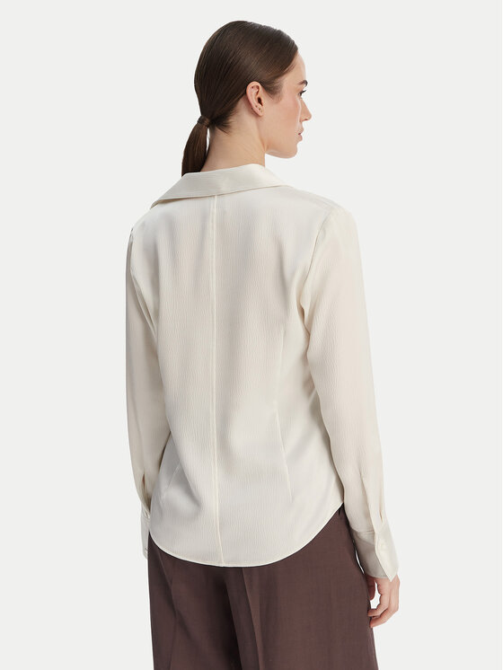 Calvin Klein Calvin Klein Košeľa Hammered LV044F129G Écru Regular Fit