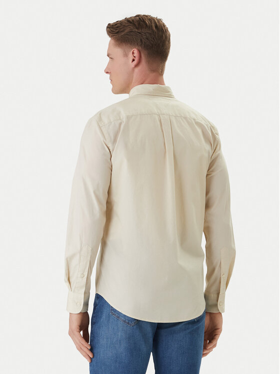 Tommy Hilfiger Tommy Hilfiger Srajca Flex MW0MW37550 Écru Regular Fit