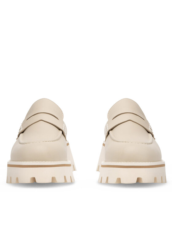 Badura Badura Loafersy GISELLE-24SS202 Beżowy