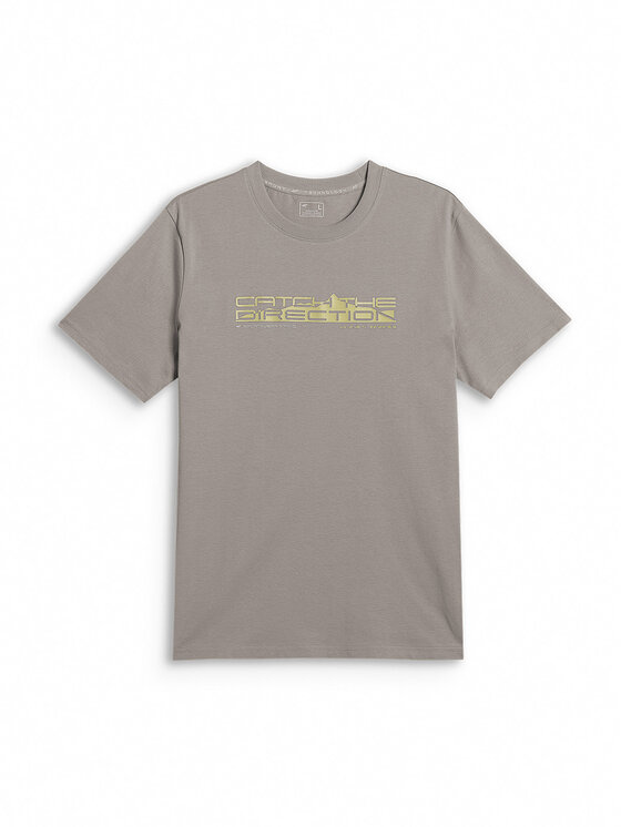 4F 4F T-Shirt TREKKING Szary Regular Fit