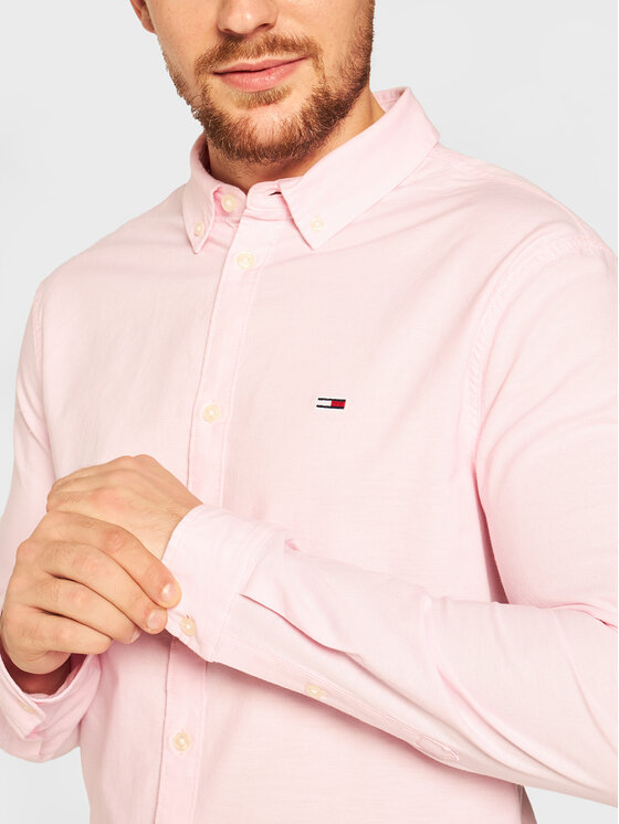 tjm stretch oxford shirt tn9 pearly pink