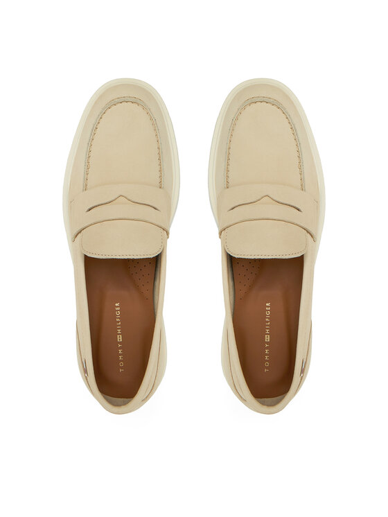 Tommy Hilfiger Tommy Hilfiger Mokasyny FW0FW08679 Écru