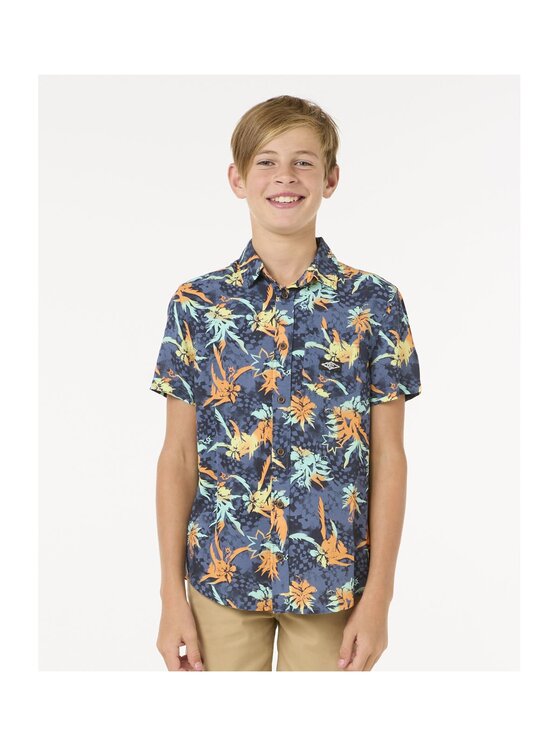 Rip Curl Rip Curl Koszula Raw Energy Shirt - Boy Granatowy Standard Fit