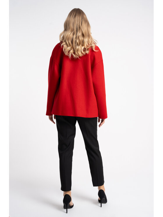 CLICK CLICK Μπουφάν μεταβατικό 71-0112 Κόκκινο Comfortable Fit