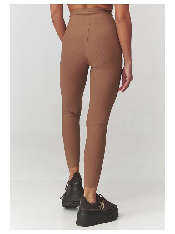 Makadamia Makadamia Legginsy C30 Złoty A-Line Fit