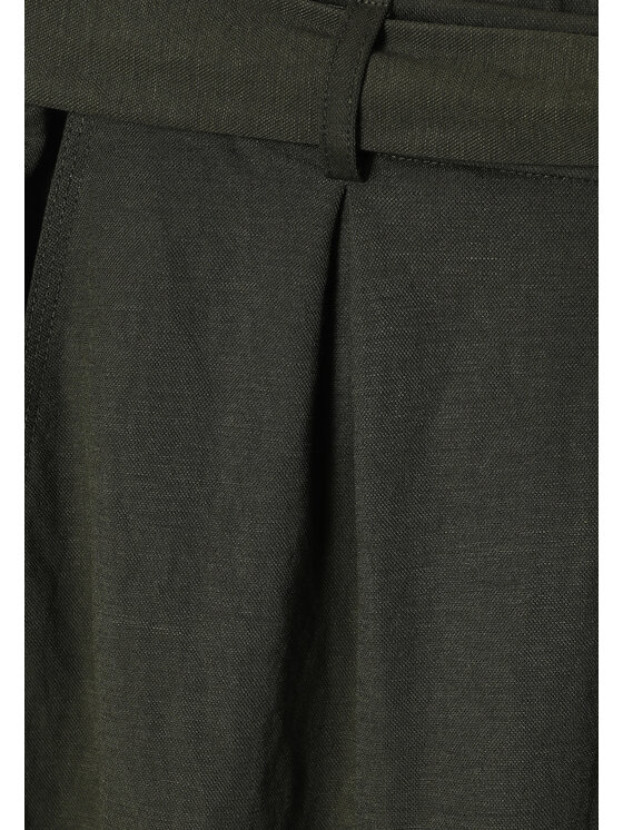 TATUUM TATUUM Kalhoty z materiálu ZAMIRIA Khaki Loose Fit