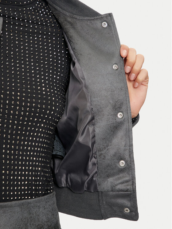 ONLY ONLY Giacca in similpelle Paris 15330040 Grigio Regular Fit