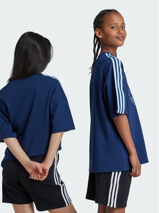 adidas adidas T-Shirt 136767 Granatowy Loose Fit