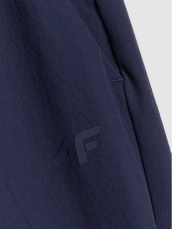4F 4F Šortky z materiálu 4FRSS26TSHOF0935-31S Tmavomodrá Loose Fit
