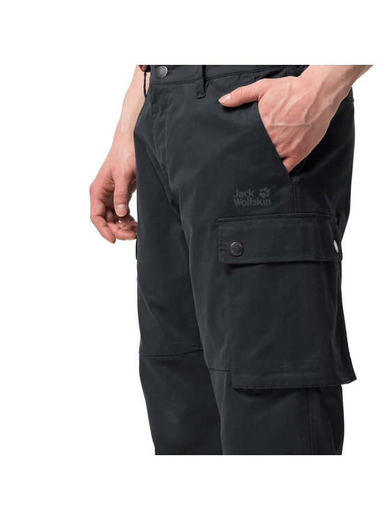 Jack Wolfskin Jack Wolfskin Spodnie dresowe Jack Wolfskin Arctic Road Cargo Pants U Czarny Regular Fit