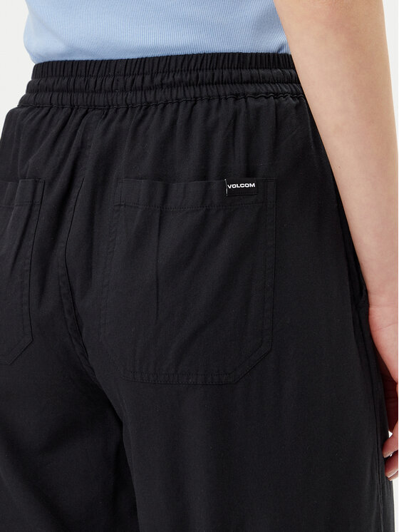Volcom Volcom Παντελόνι υφασμάτινο Dropping B1212503 Μαύρο Relaxed Fit