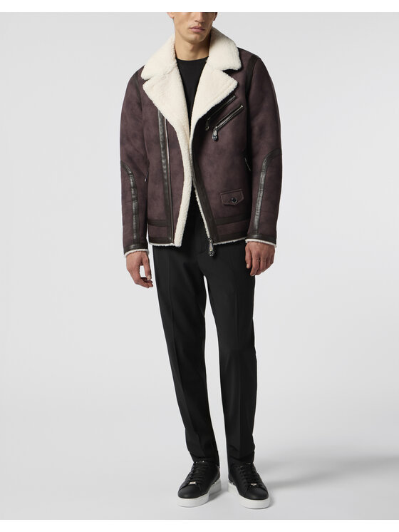 PHILIPP PLEIN PHILIPP PLEIN Kurtka puchowa 28616 Brązowy Regular Fit