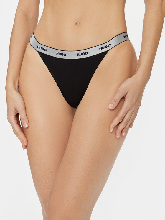 HUGO Hugo 3 db tanga 50502802 Fekete