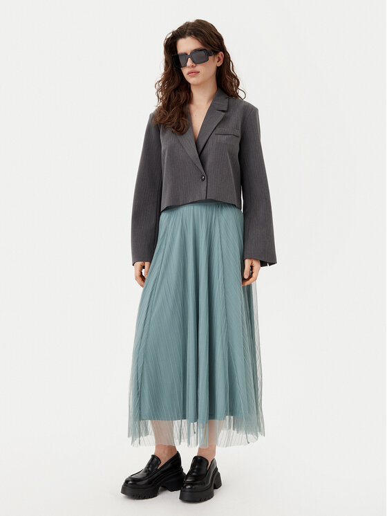 ONLY ONLY Midi sukně 15214303 Zelená Regular Fit