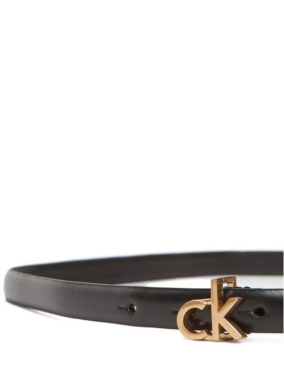 Calvin Klein Calvin Klein Naiste püksirihm Ck Buckle Skinny Belt 15Mm LV04F7034G Must