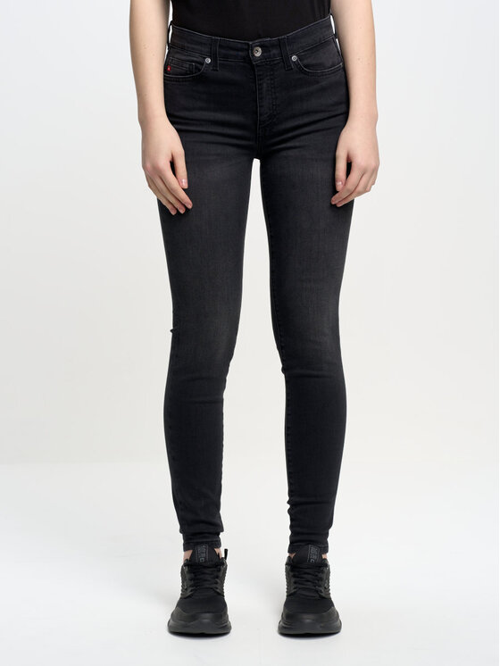 BIG STAR BIG STAR Jeansy melinda_high_waist_895 Czarny Curvy Fit
