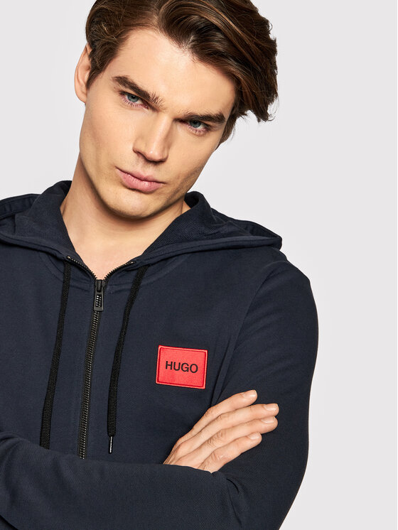 HUGO Hugo Pulóver Daple212 50447972 Sötétkék Regular Fit