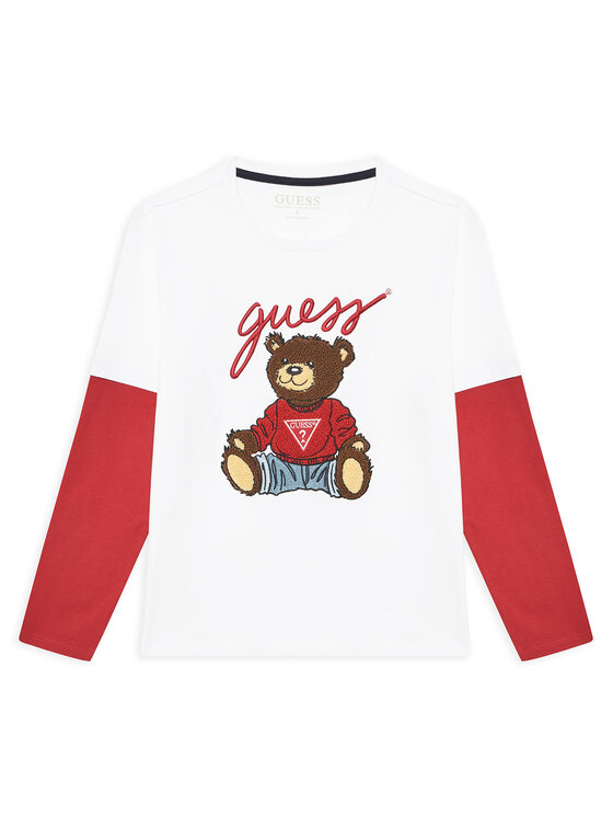 Guess Blúzka L4BI13 I3Z14 Biela Regular Fit