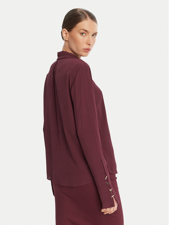 Patrizia Pepe Patrizia Pepe Koszula 8C0761 A8I1 Bordowy Regular Fit