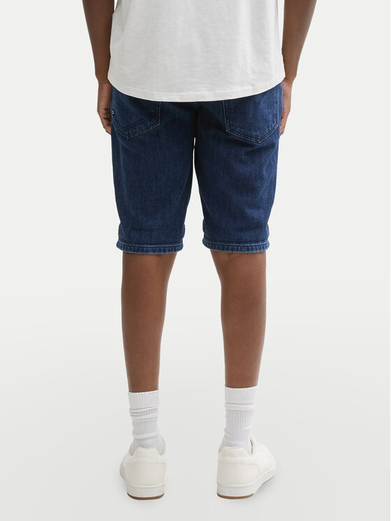 Tom Tailor Denim Tom Tailor Denim Kratke traperice 1044986 Tamnoplava Straight Fit