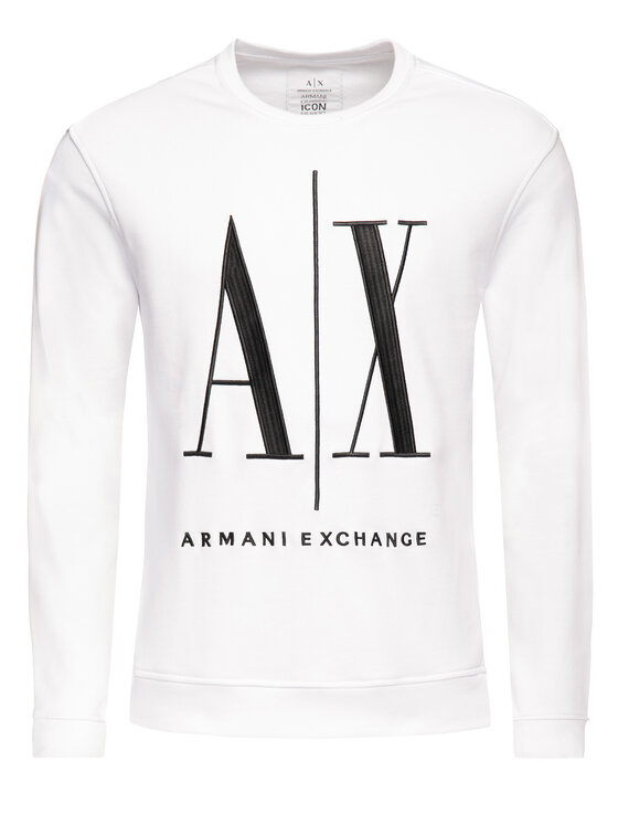 Armani Exchange Armani Exchange Džemperis 8NZMPA ZJ1ZZ 1100 Balta Regular Fit