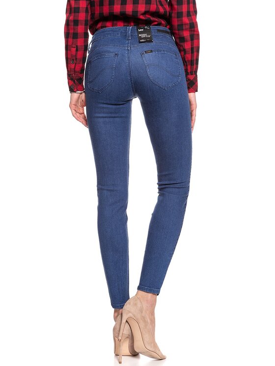 Lee Lee Jeansy SCARLETT Niebieski Skinny Fit
