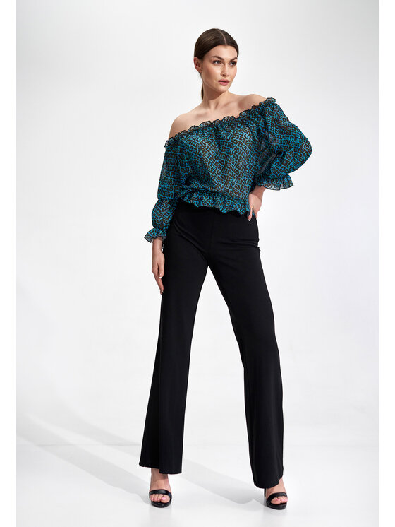 FIGL FIGL Bluzka M879 Kolorowy Regular Fit