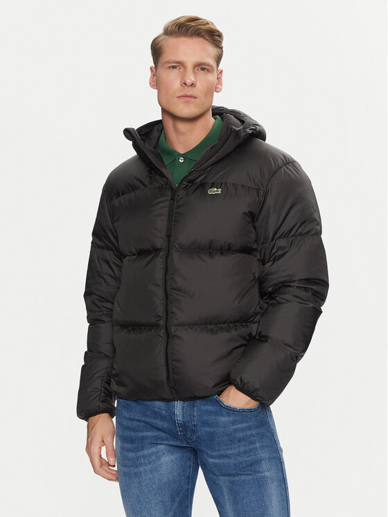 Lacoste Lacoste Пуховик BH2905 Чорний Regular Fit