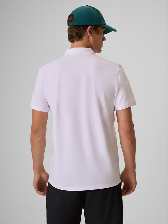 4F 4F Polo COMMERCIAL Biały Regular Fit