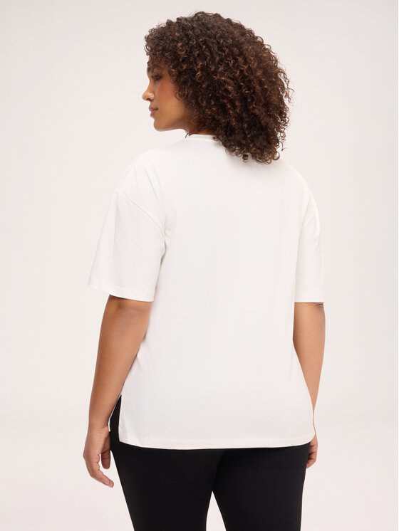 Fiorella Rubino Fiorella Rubino T-Shirt G05VL009809N011 Biały Regular Fit