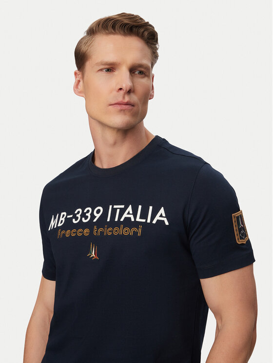 Aeronautica Militare Aeronautica Militare T-Shirt 261TS2523UJ00682 Tmavomodrá Regular Fit
