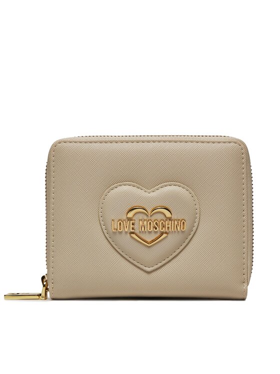 LOVE MOSCHINO Kleine Damen Geldbörse JC5733PP0IKL0110 Beige  