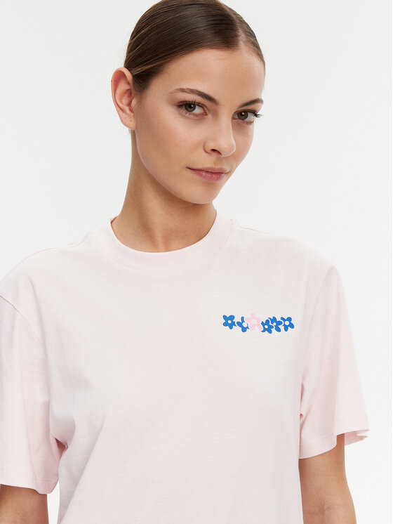 HUGO HUGO Majica Vintage Tee 50537239 Roza Relaxed Fit