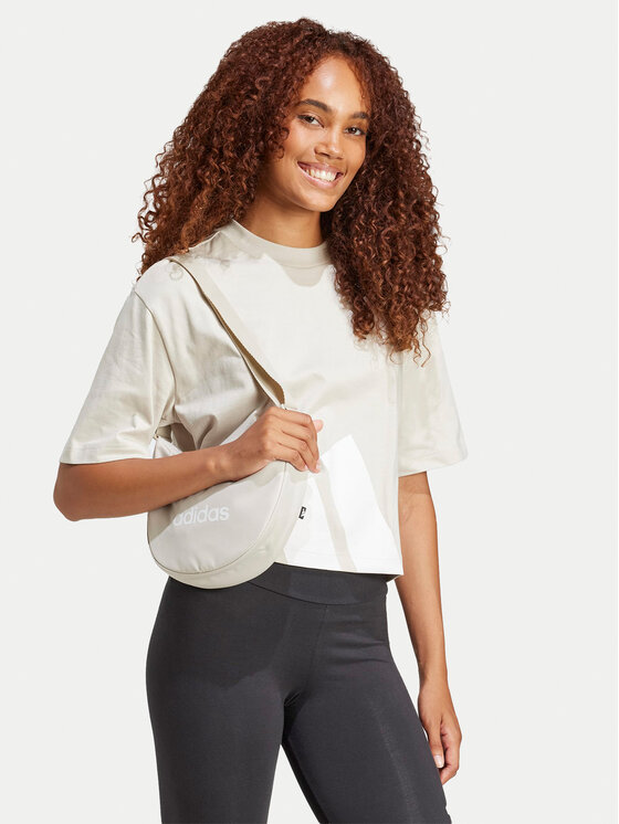 adidas adidas Футболка Essentials Big Logo Boyfriend JG8729 Бежевий Loose Fit