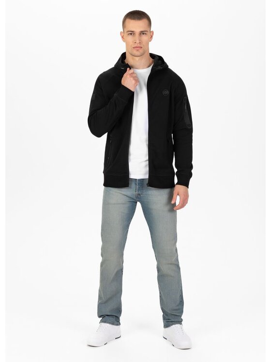 PITBULL PITBULL Bluza Hermes Czarny Regular Fit