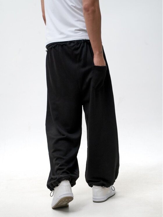 Jigga Wear Jigga Wear Spodnie dresowe 130374 Czarny Baggy Fit