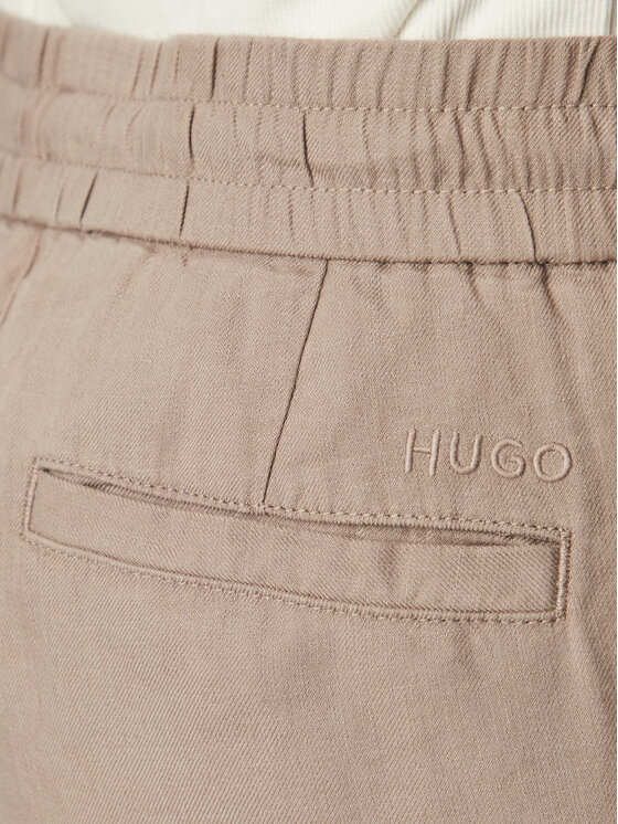 HUGO HUGO Штани з тканини Cino 262FW 50562791 Світло-коричневий Straight Fit