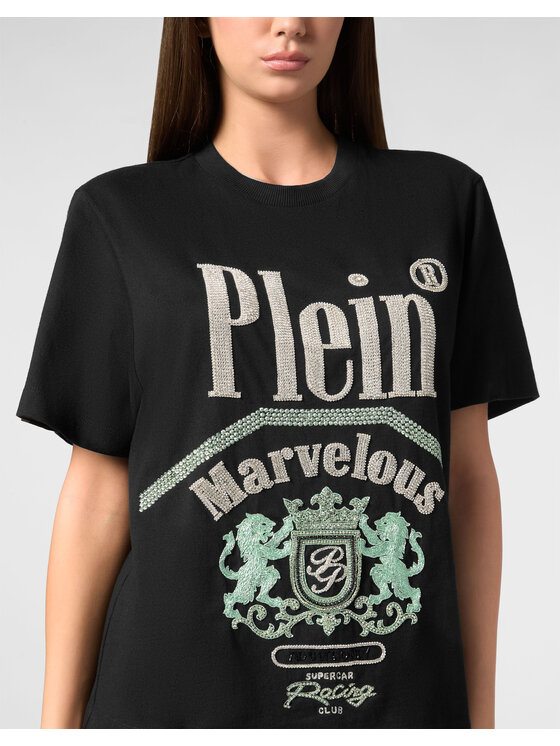 PHILIPP PLEIN PHILIPP PLEIN T-Shirt 22353 Černá Over Fit