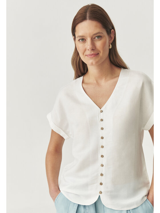 TATUUM TATUUM Bluzka SAMANTA Biały Classic Fit