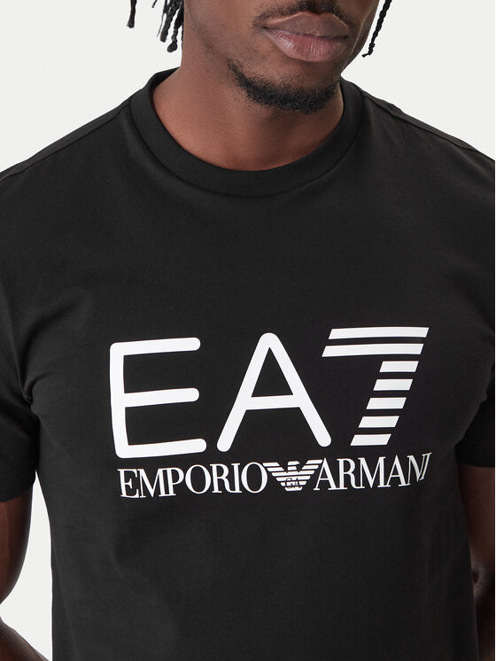 EA7 Emporio Armani EA7 Emporio Armani Póló 7M001412 AF22264 UC001 Fekete Regular Fit
