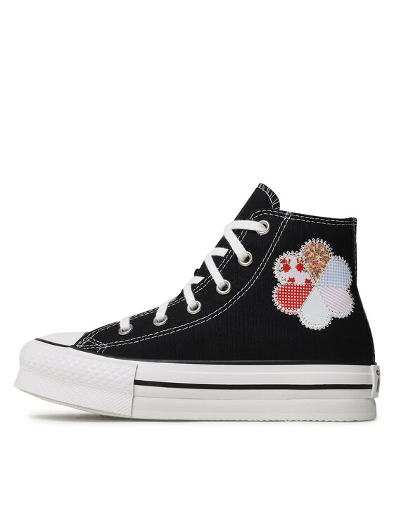 Converse Converse Tenisice Chuck Taylor All Star Eva Lift Hi A05166C Crna