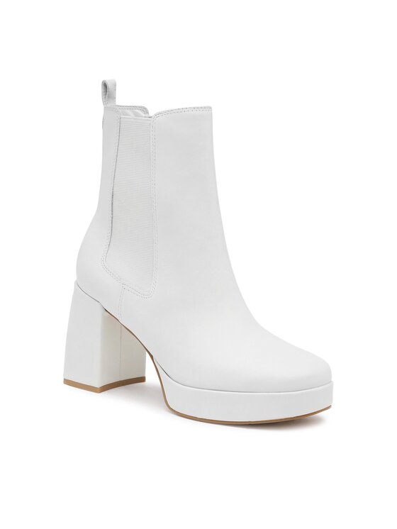 Guess Guess Botine Wiley FL7WLY LEA10 Alb