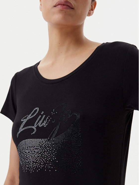Liu Jo Beachwear Liu Jo Beachwear T-shirt VA5157 JS360 Crna Regular Fit